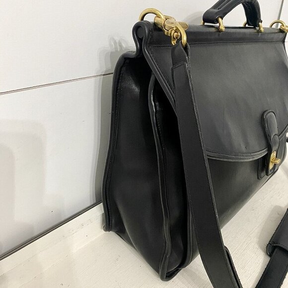 Coach Vintage Beekman Black Leather Briefcase - Style #5266 - Picture 6 of 17